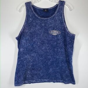 Yesterdays Blue St. Thomas U.S. Virgin Islands Tank Top Size Medium